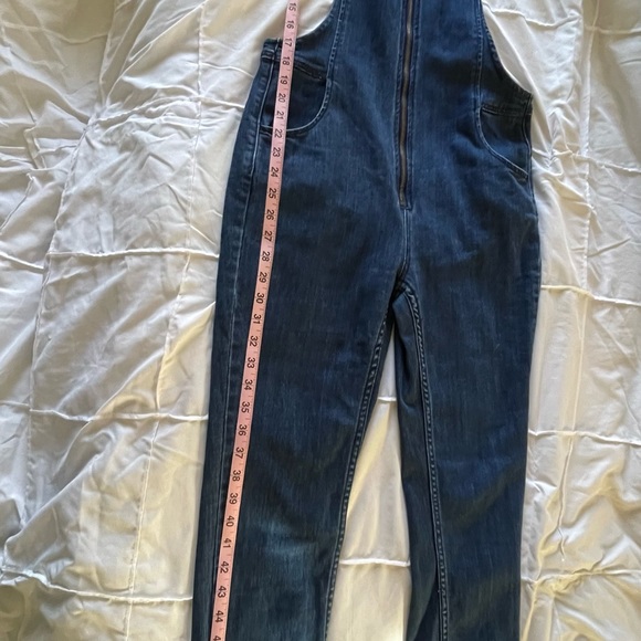 Free People Jax Blue Denim Jumpsuit - Picture 9 of 9